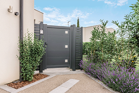 portillon plein aluminium Kub Kostum