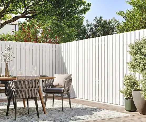 Clôture pleine en aluminium Caroual Kostum