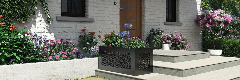 Habillage de jardinière en aluminium Kostum