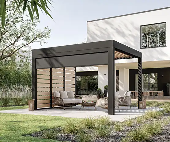 Pergola autoportante en aluminium Lily Kostum