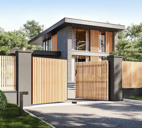 portail battant ganit ton bois Kostum