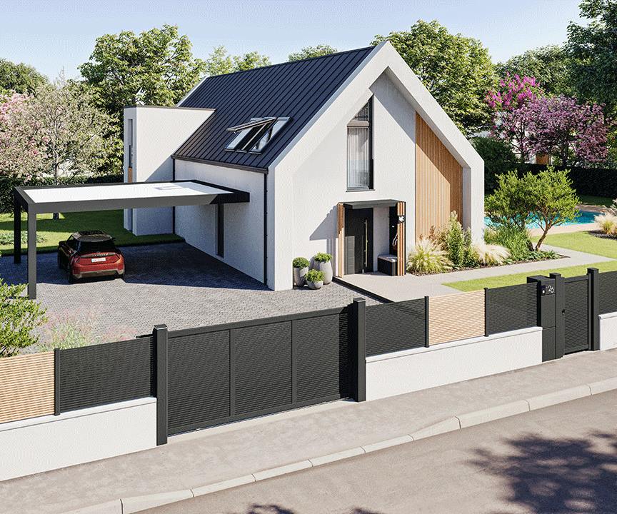 maison avec clôture Morenn Kostum