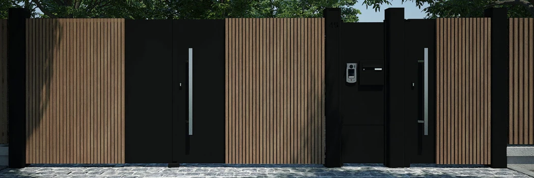 portail aluminium tasseaux Pepia