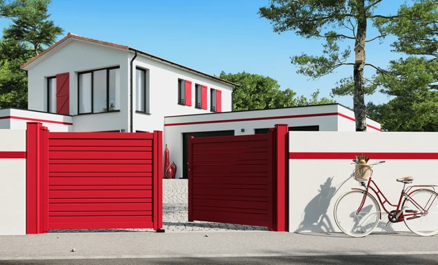 portail rouge pétant