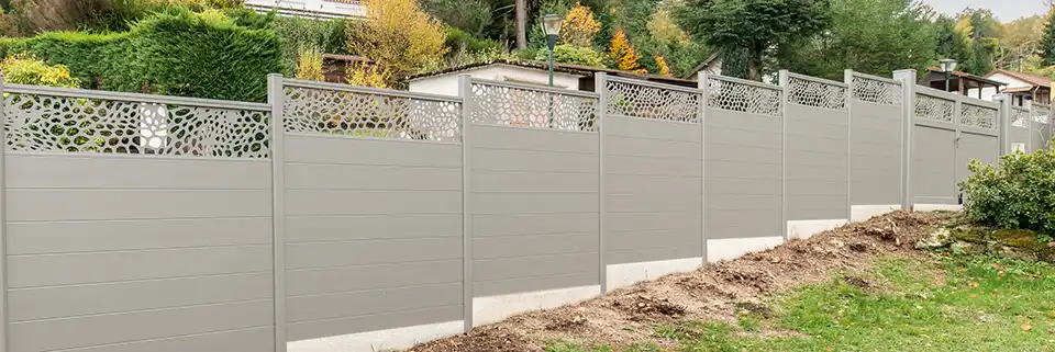 Clôture en aluminium avec décor Eliaz Kostum