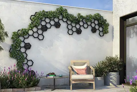 Treillis végétalisable en aluminium Apis