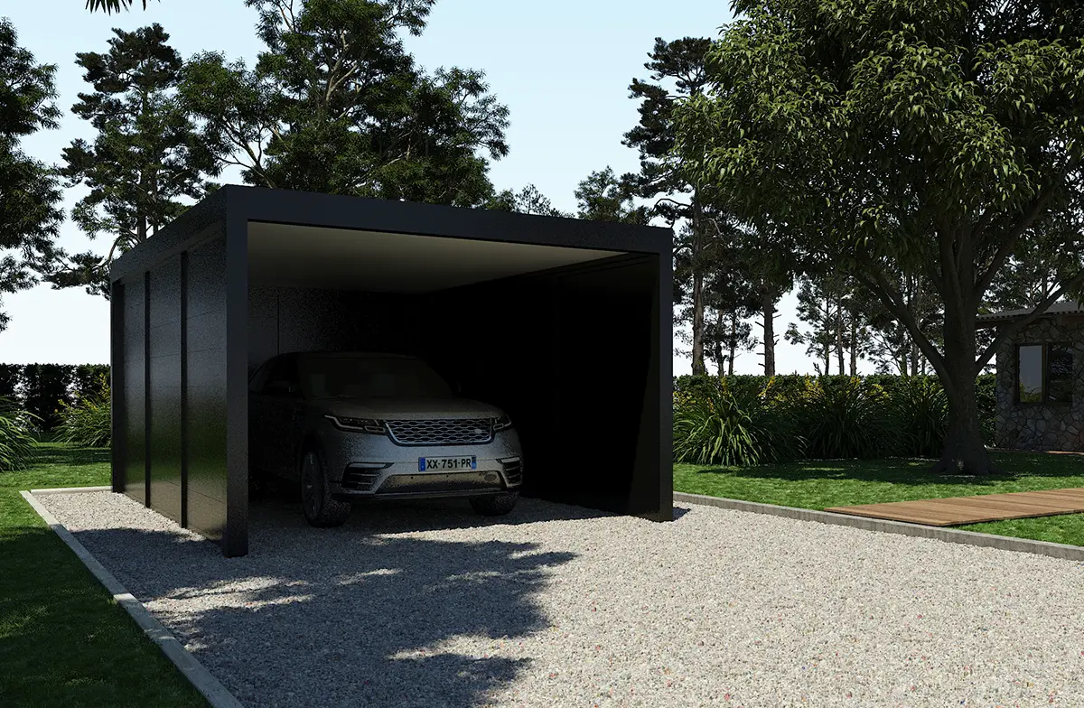 Carport adossé aluminium Trevor