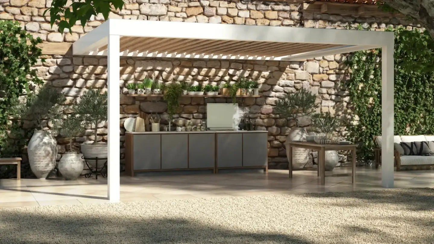 Cocina modular Kanell Kostum terracota