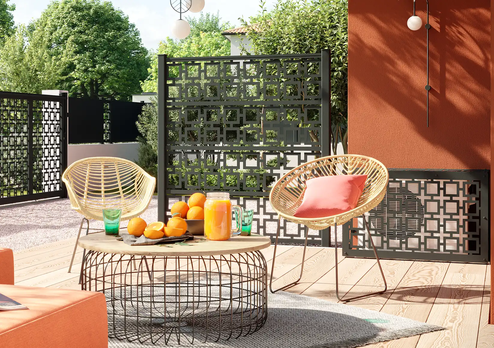 Gama de colores para celosías de aluminio