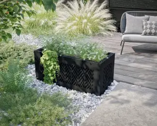 Revestimiento de jardinera de aluminio