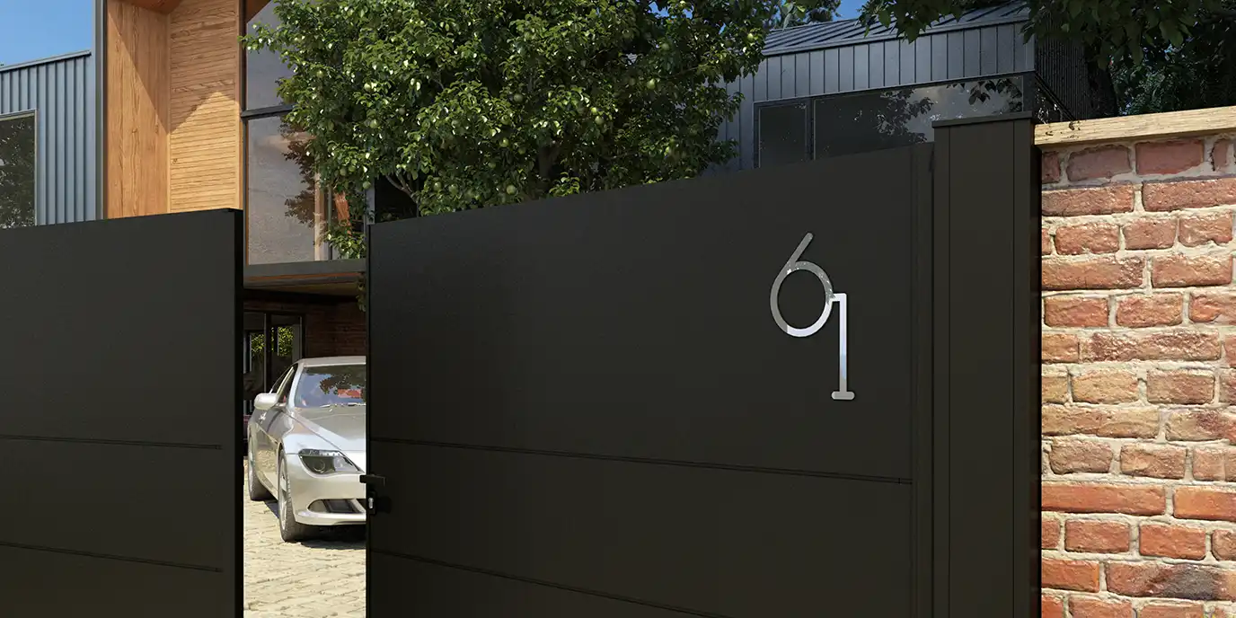 Plaque numéro de rue alunox