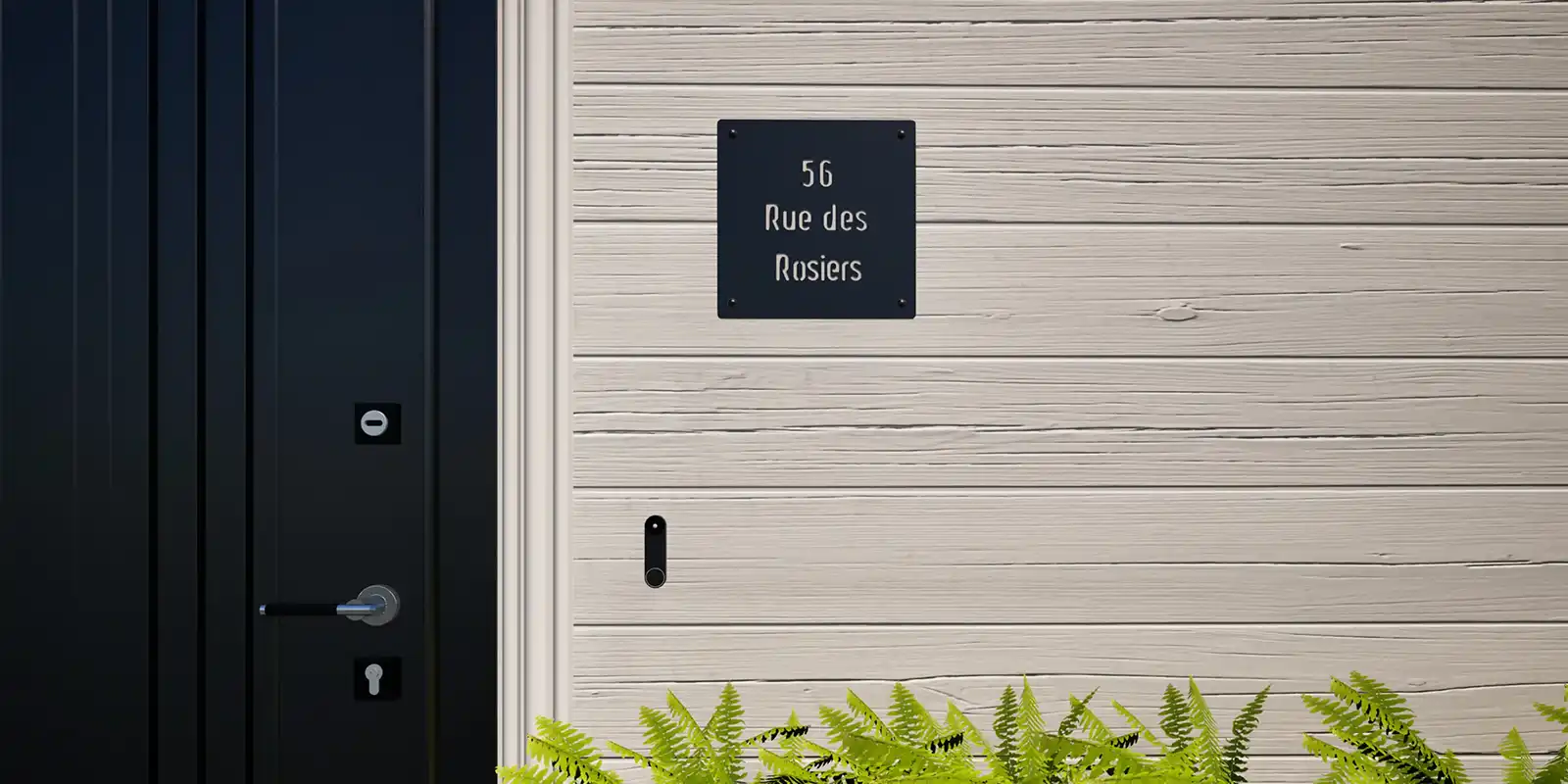 Plaque numéro de rue découpe laser