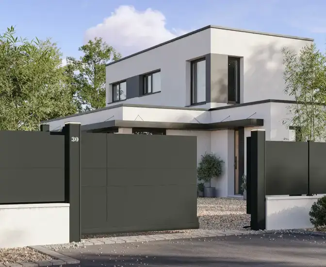 Puerta corredera autoportante