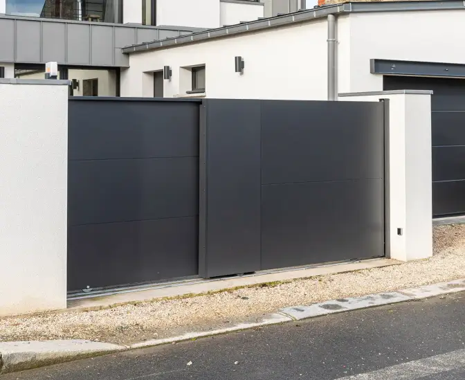 Puerta corredera telescópica