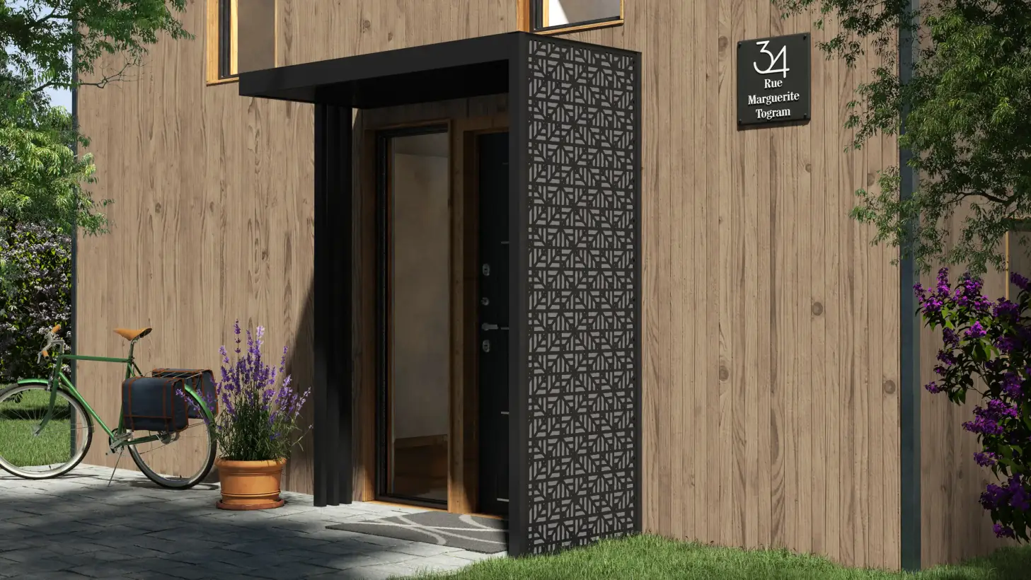 Porche de aluminio Toenn personalizable