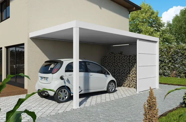 Carport adossé aluminium Trevor