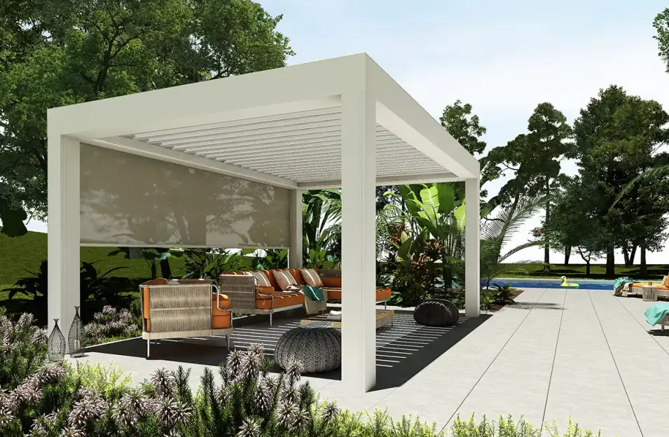 ¿Pérgola adosada o independiente?